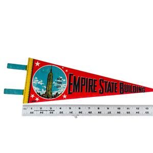 Empire State Buildng VINTAGE Felt Pennant New York City King Kong Youve Got Mail